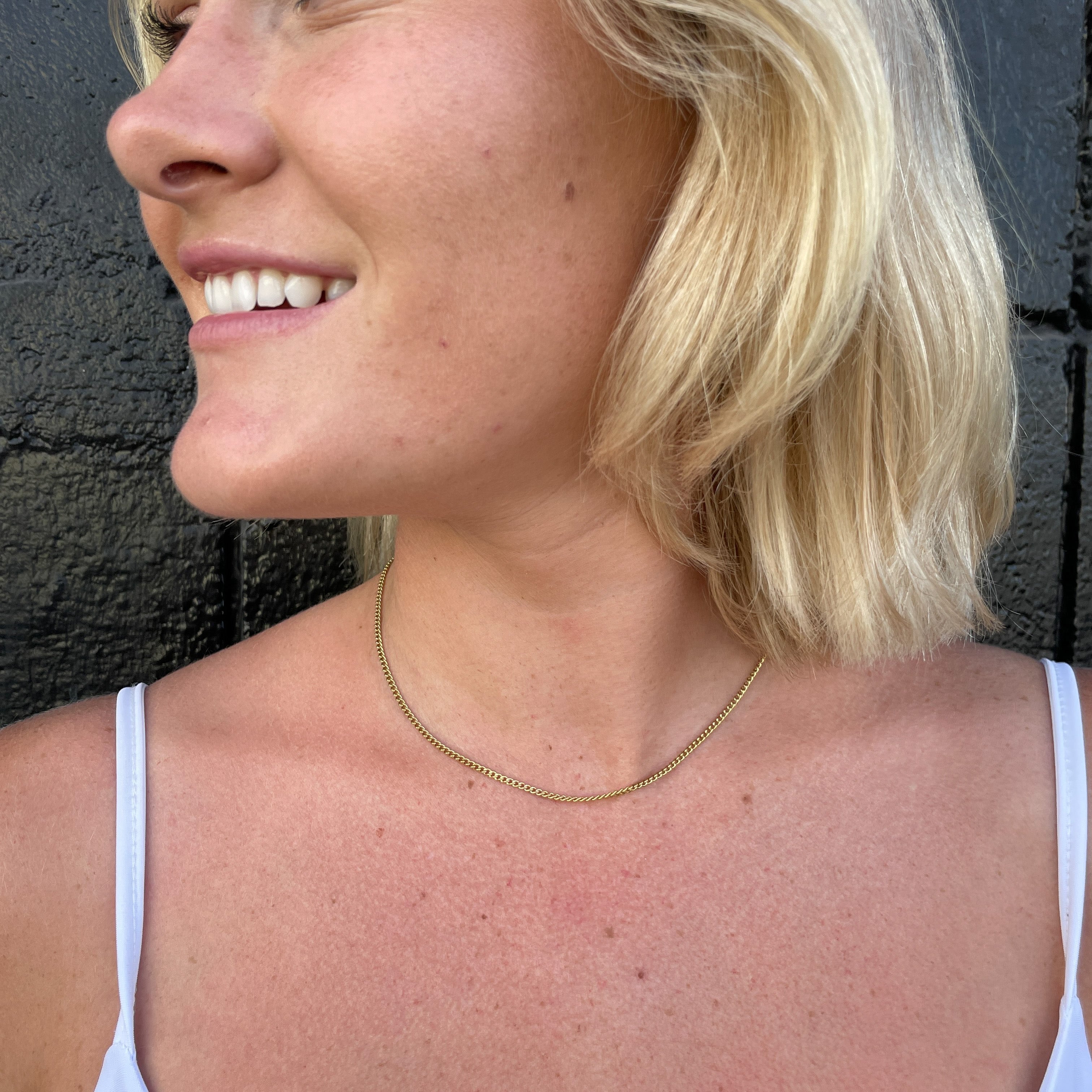 Dainty Cuban Chain Necklace