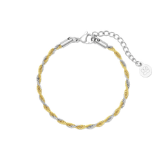 
Two Tone Rope Chain Bracelet