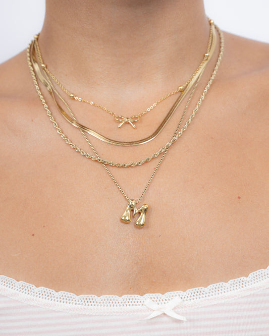 Bubble Letter Necklace