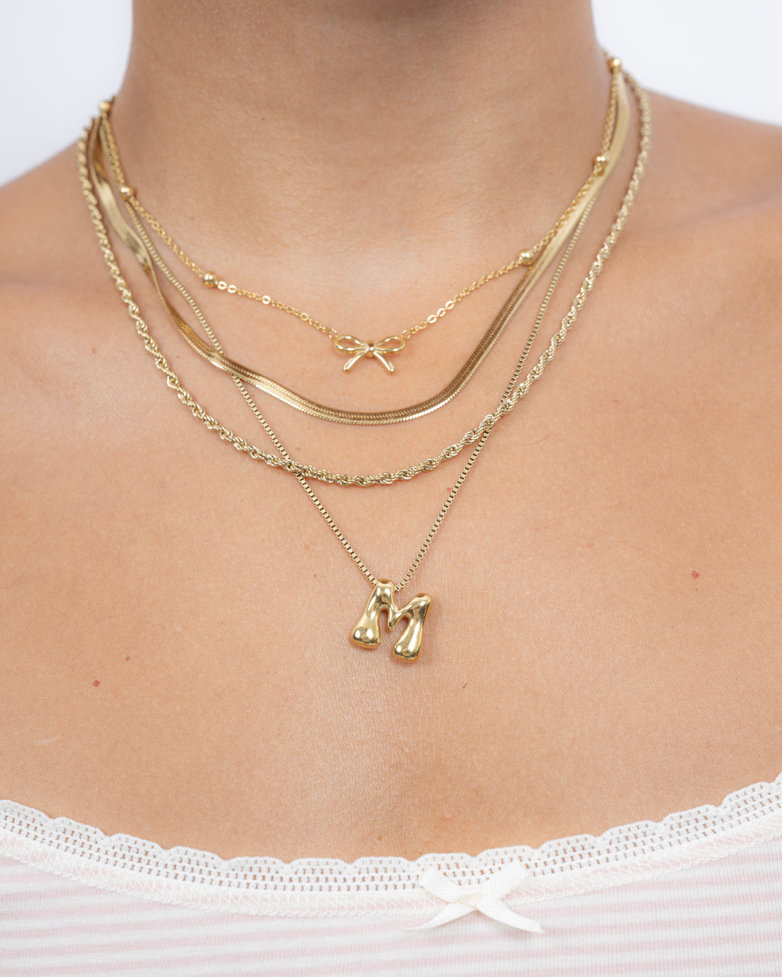 
Bubble Letter Necklace