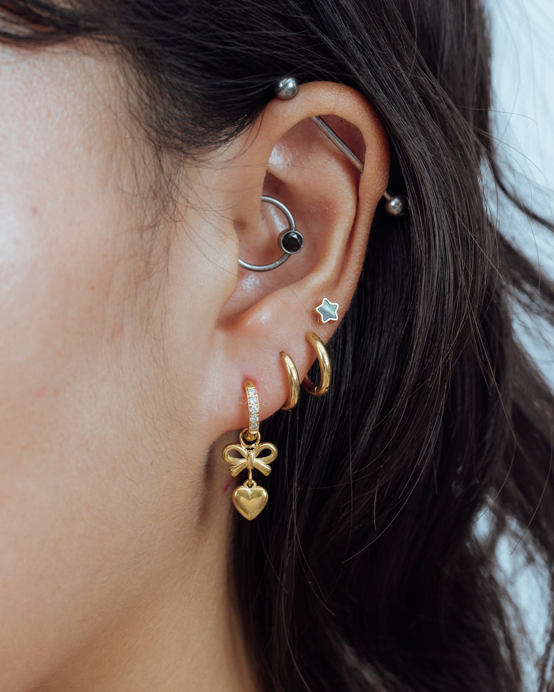 
Ribbon Heart Earring Charm