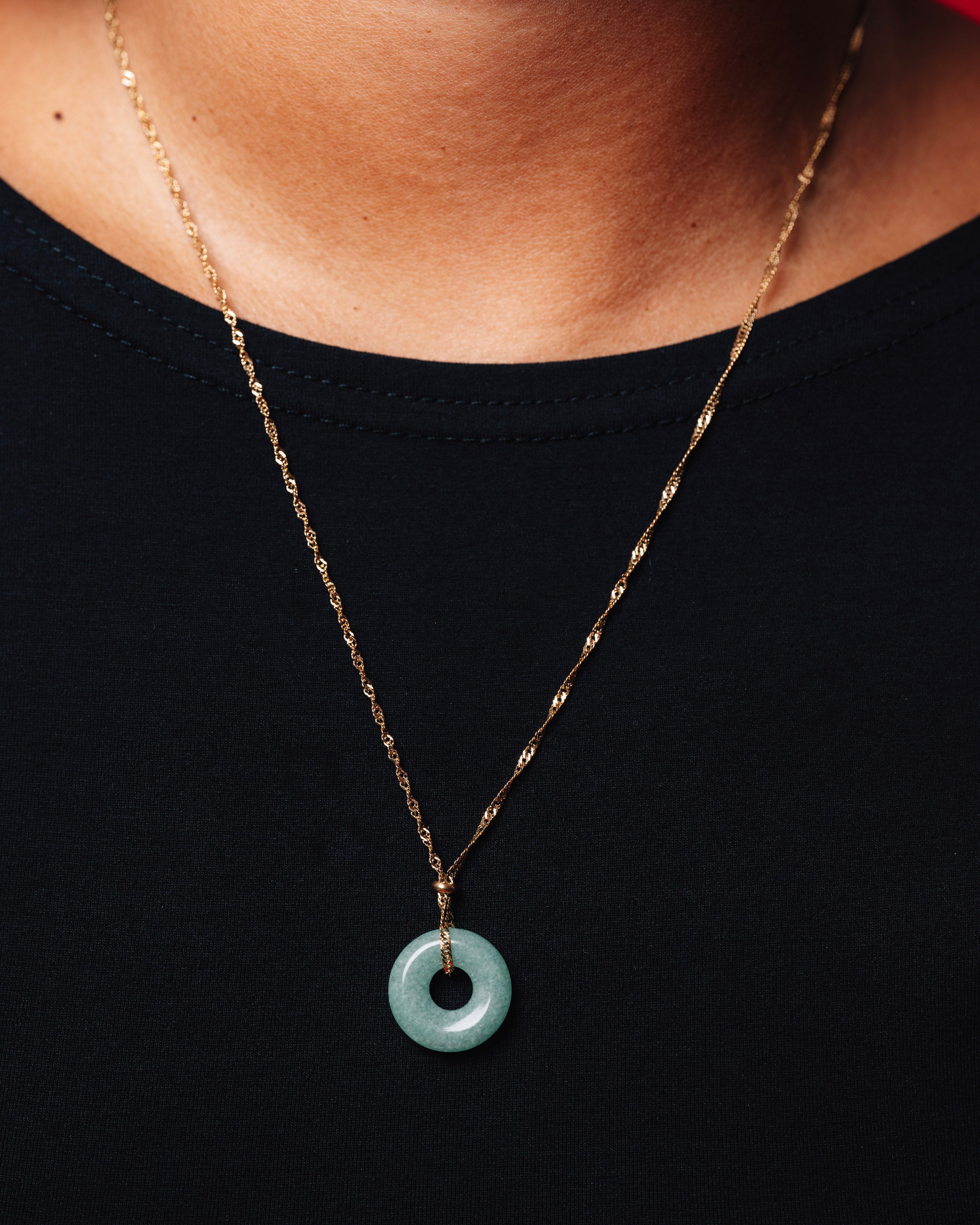 Jade Coin Necklace