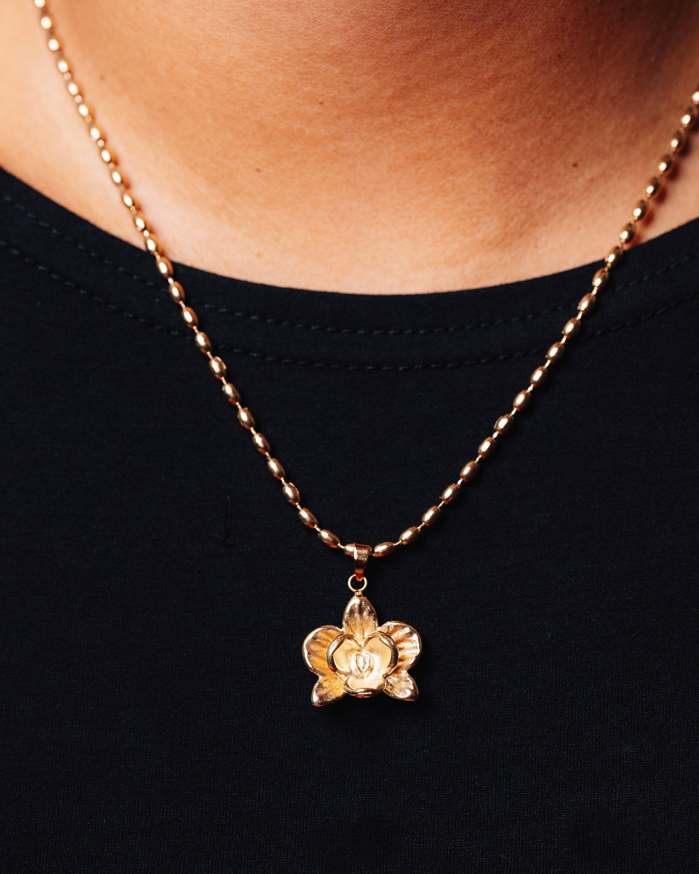 Orchid Flower Necklace