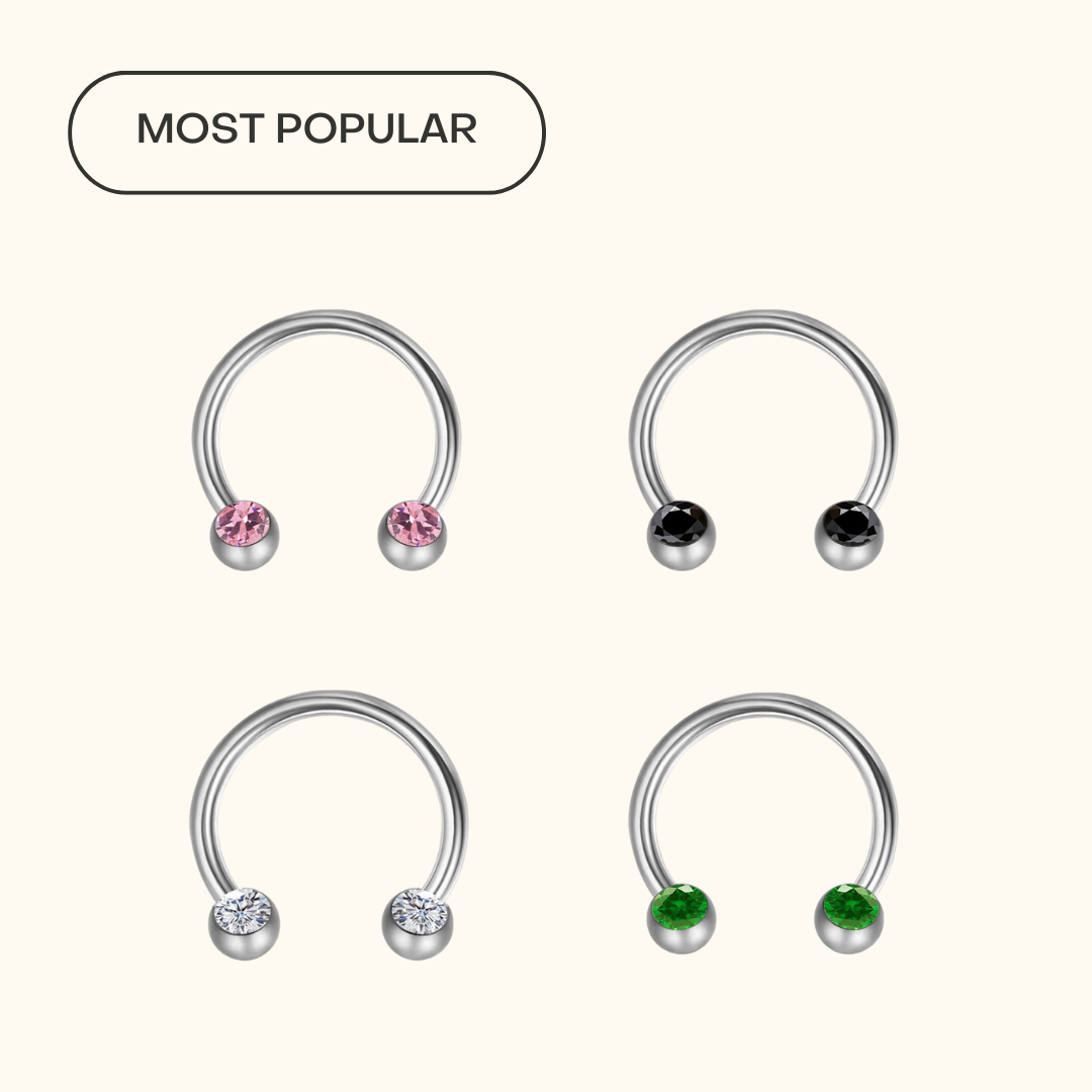Sparkle Septum Horseshoe Ring – Stay Golden HI Jewelry