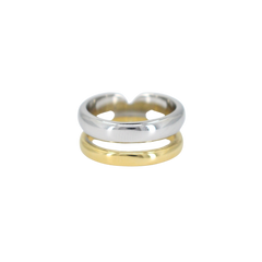 
Two Tone Double Stacked Ring