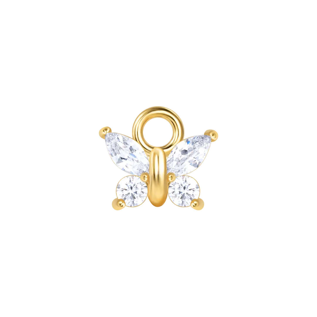 
Diamond Butterfly Earring Charm