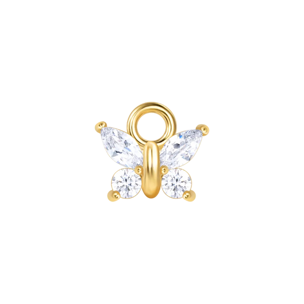 Diamond Butterfly Earring Charm
