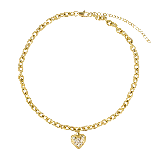 Iced Out Sweetheart Choker