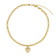 
Iced Out Sweetheart Choker
