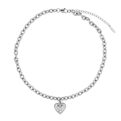 
Iced Out Sweetheart Choker