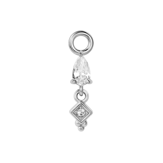 
Icy Tear Drop Earring Charm