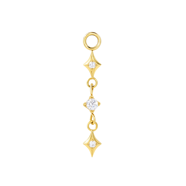 Starburst Diamond Earring Charm