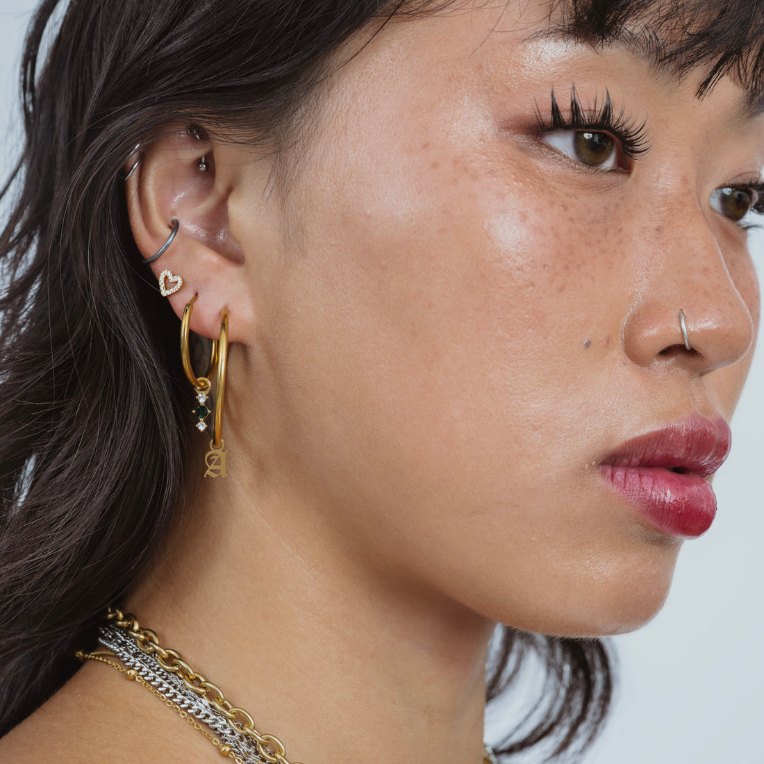 
Old English Initial Earring Charm