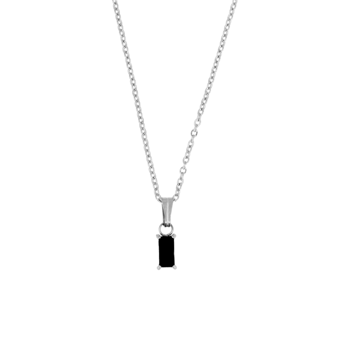 Dainty Emerald Diamond Necklace