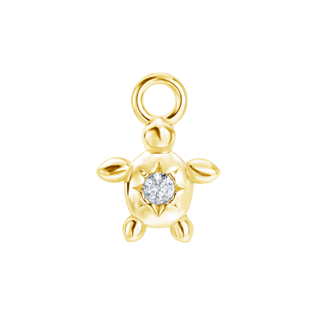 Sunrise Turtle Charm