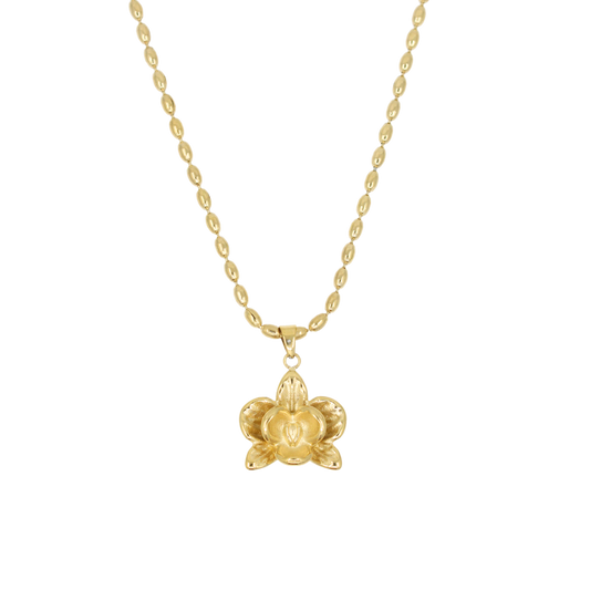 Orchid Flower Necklace