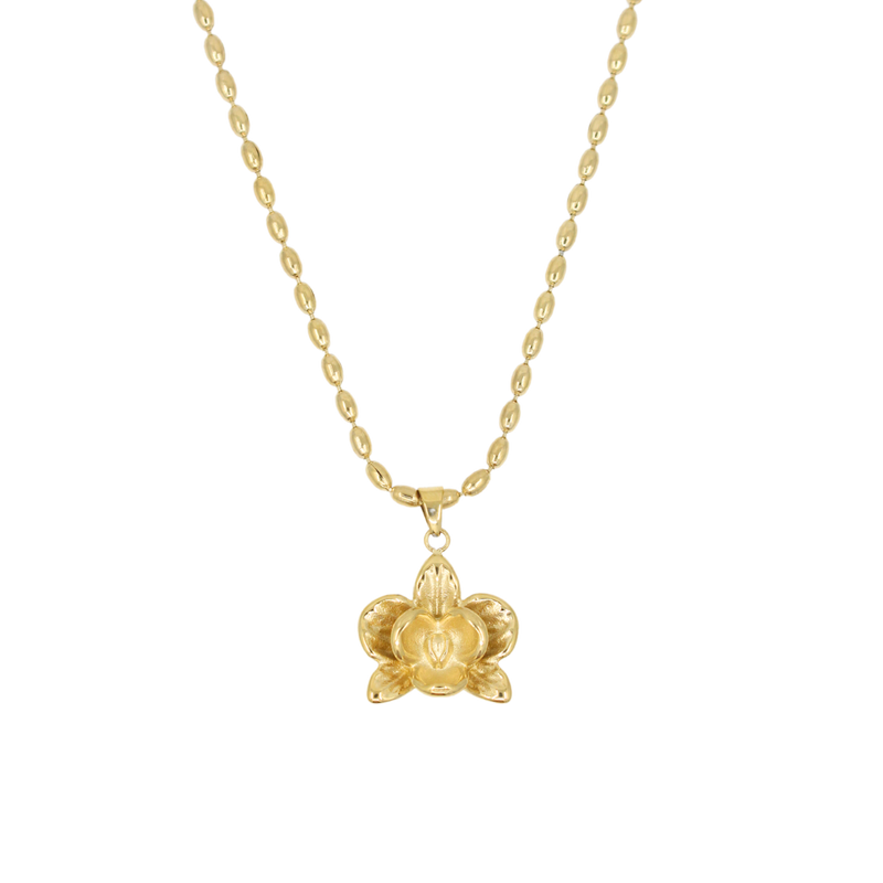 Orchid Flower Necklace