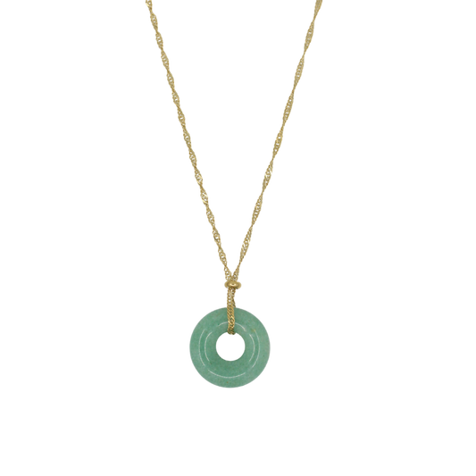 Jade Coin Necklace