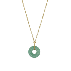 
Jade Coin Necklace