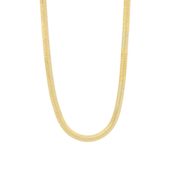 Herringbone Necklace (2mm, 16in + 2in)