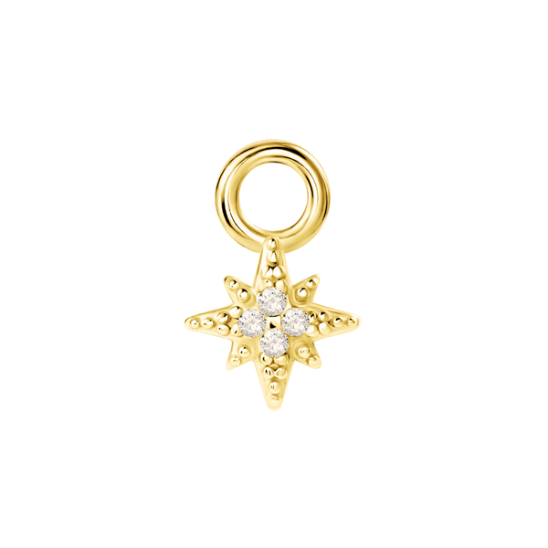 Icy North Star Earring Charm