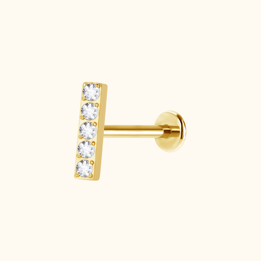 Icy Bar Flatback Stud