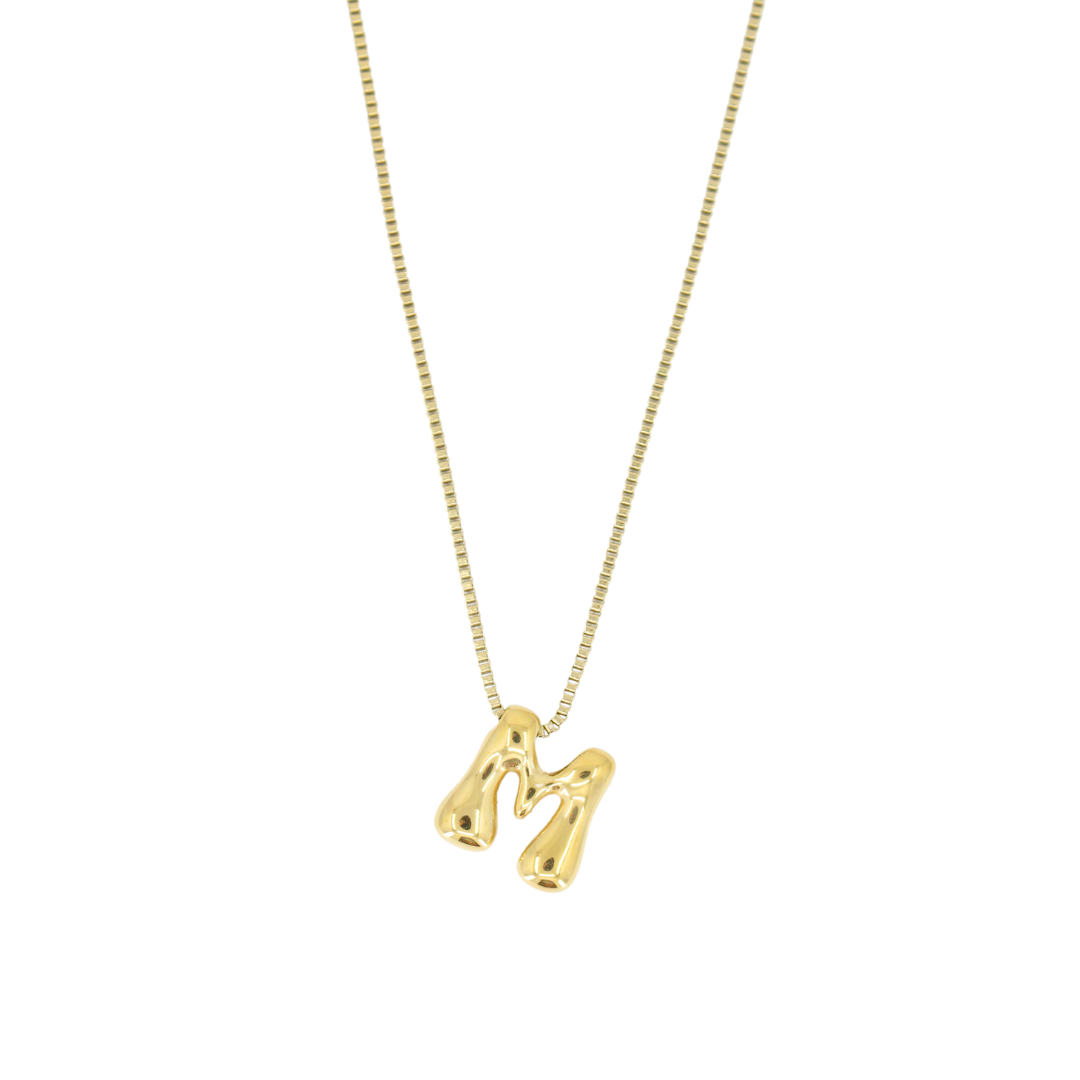 
Bubble Letter Necklace