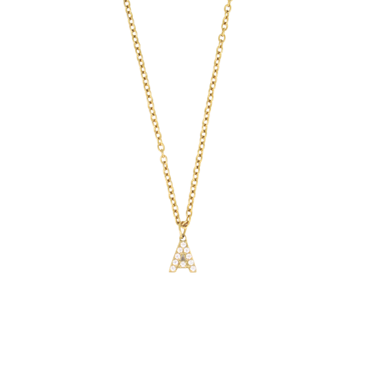 Icy Initial Necklace