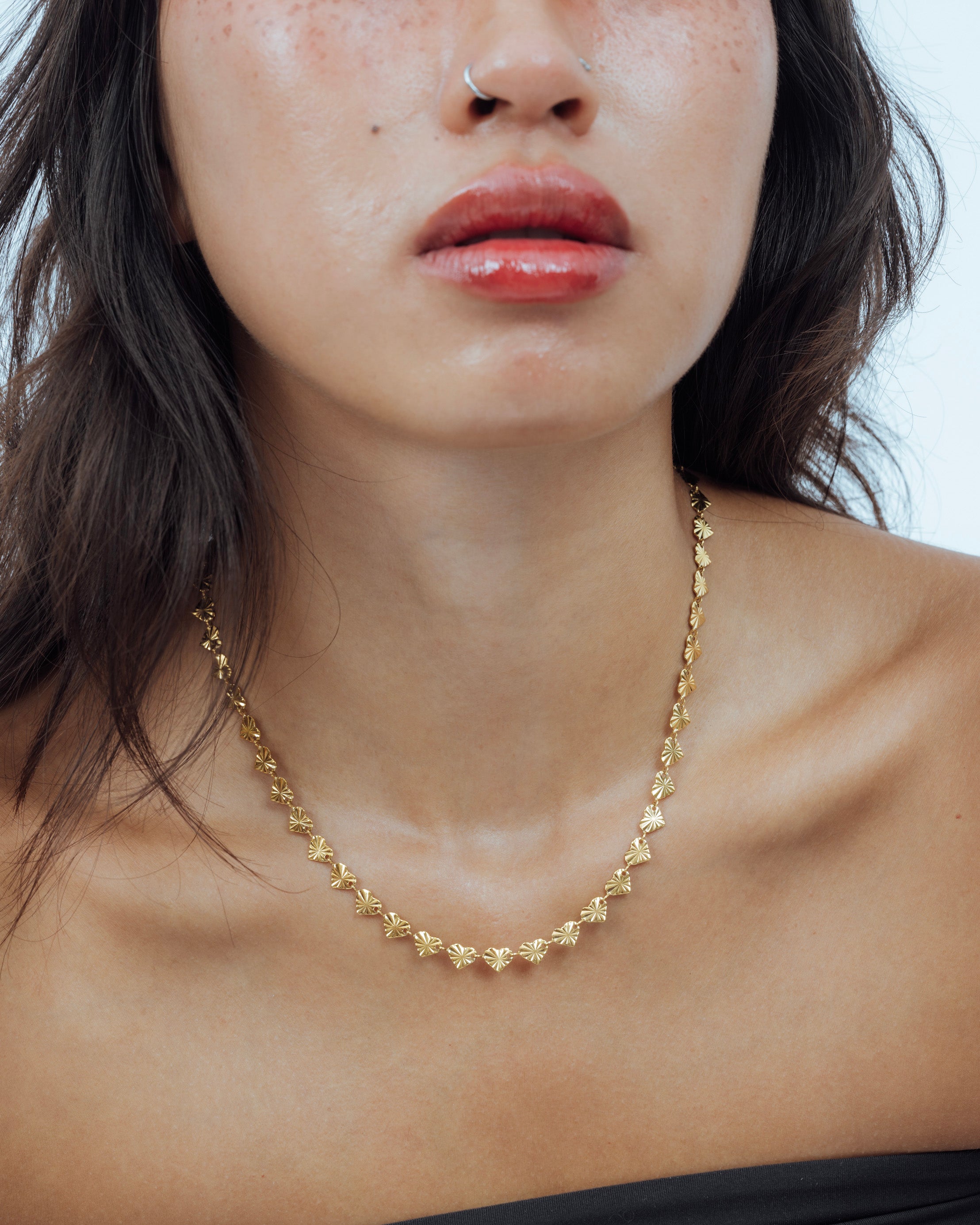 Starlight Heart Chain Necklace