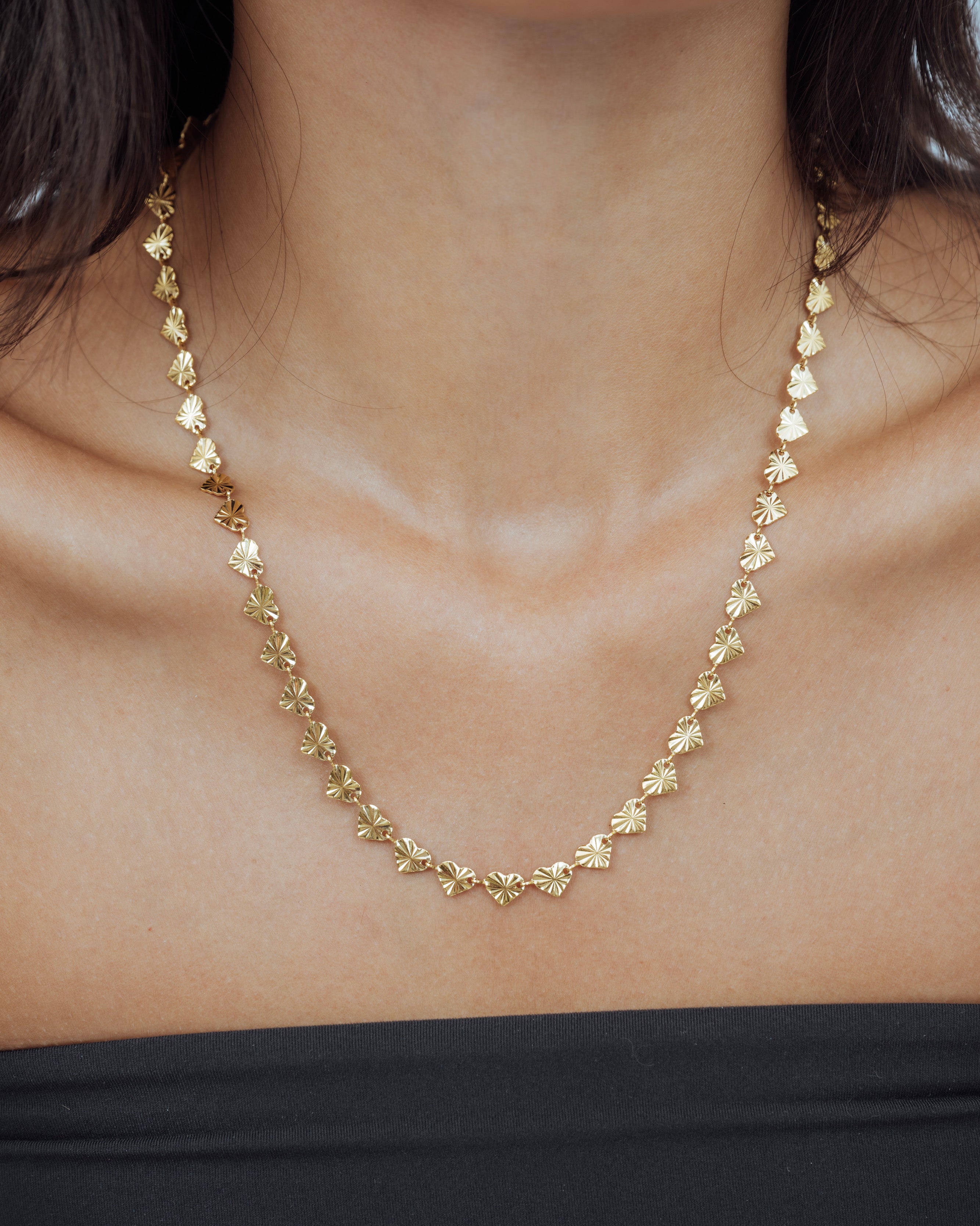 Starlight Heart Chain Necklace