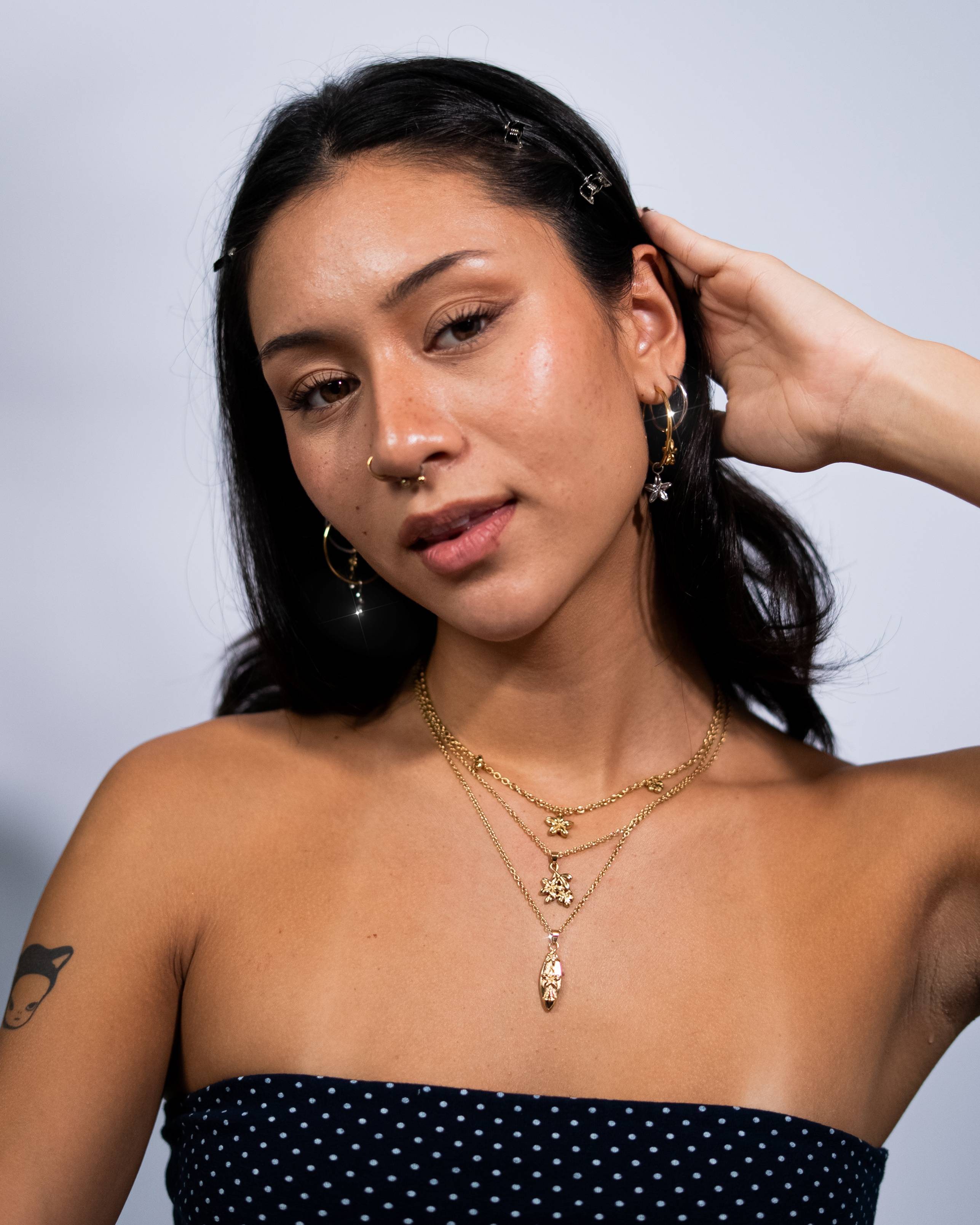 Surfboard Plumeria Necklace