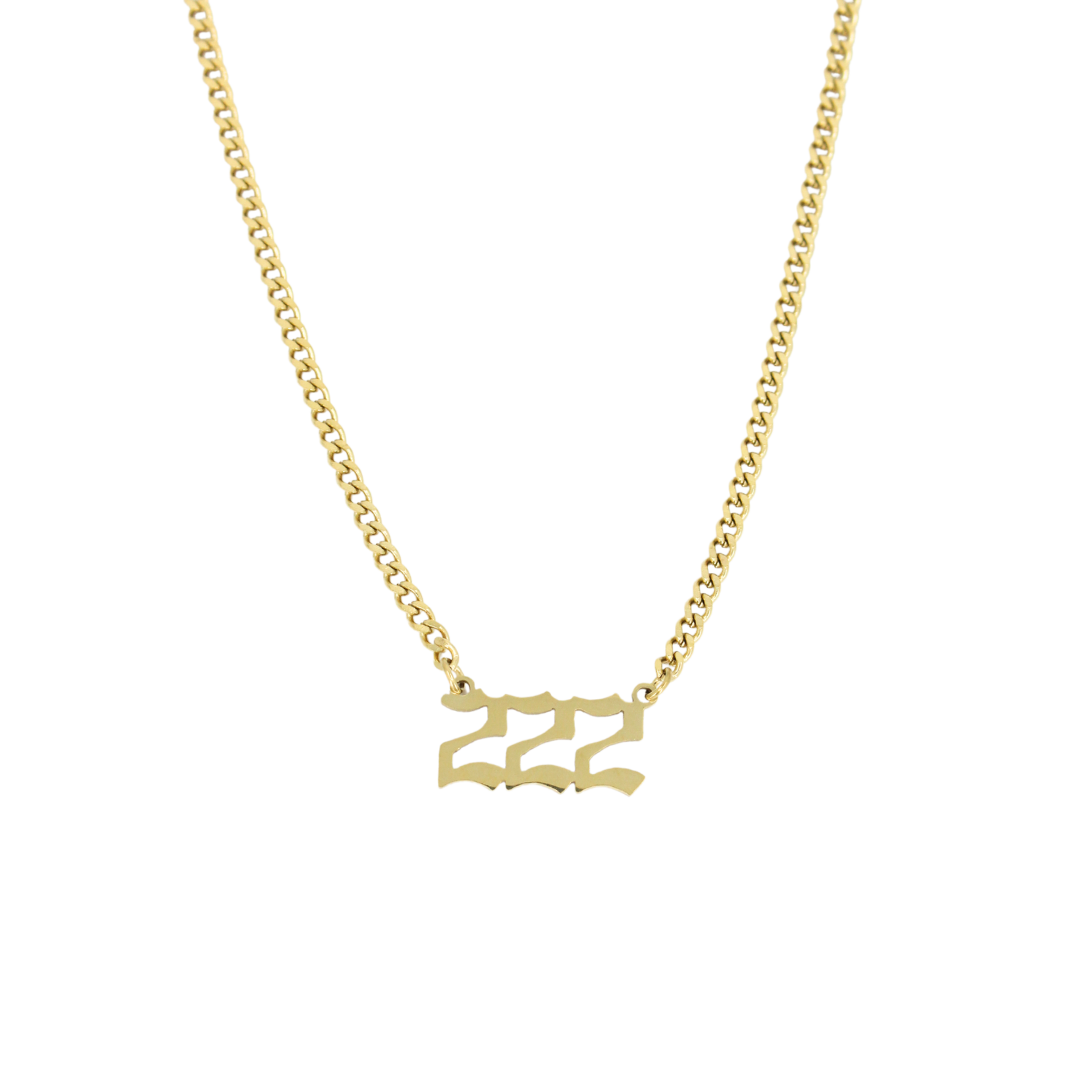 
Angel Number Cuban Necklace