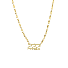 
Angel Number Cuban Necklace