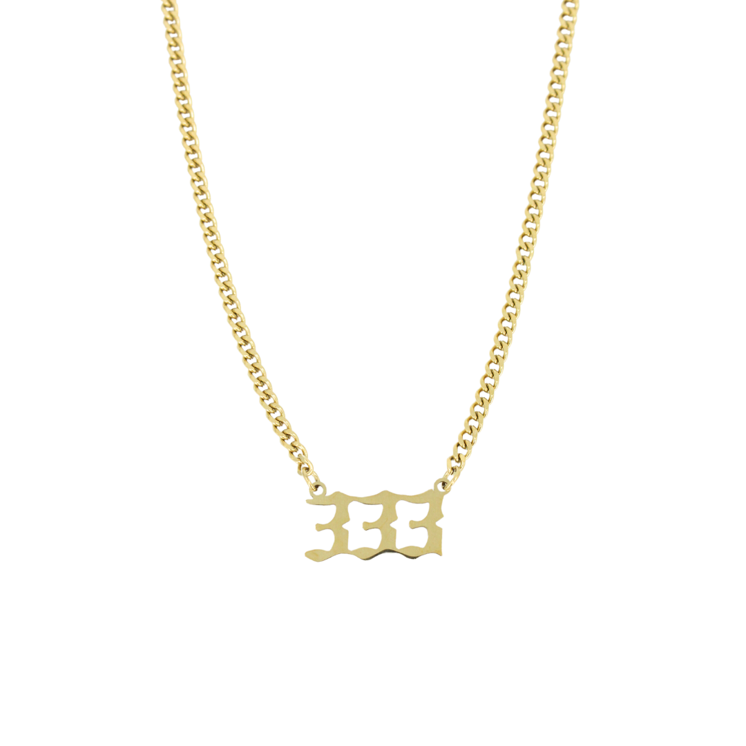 Angel Number Cuban Necklace