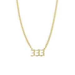 
Angel Number Cuban Necklace