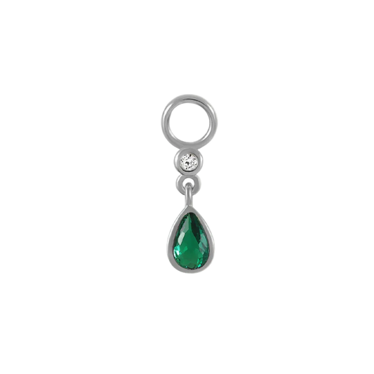 
Green Tear Drop Earring Charm