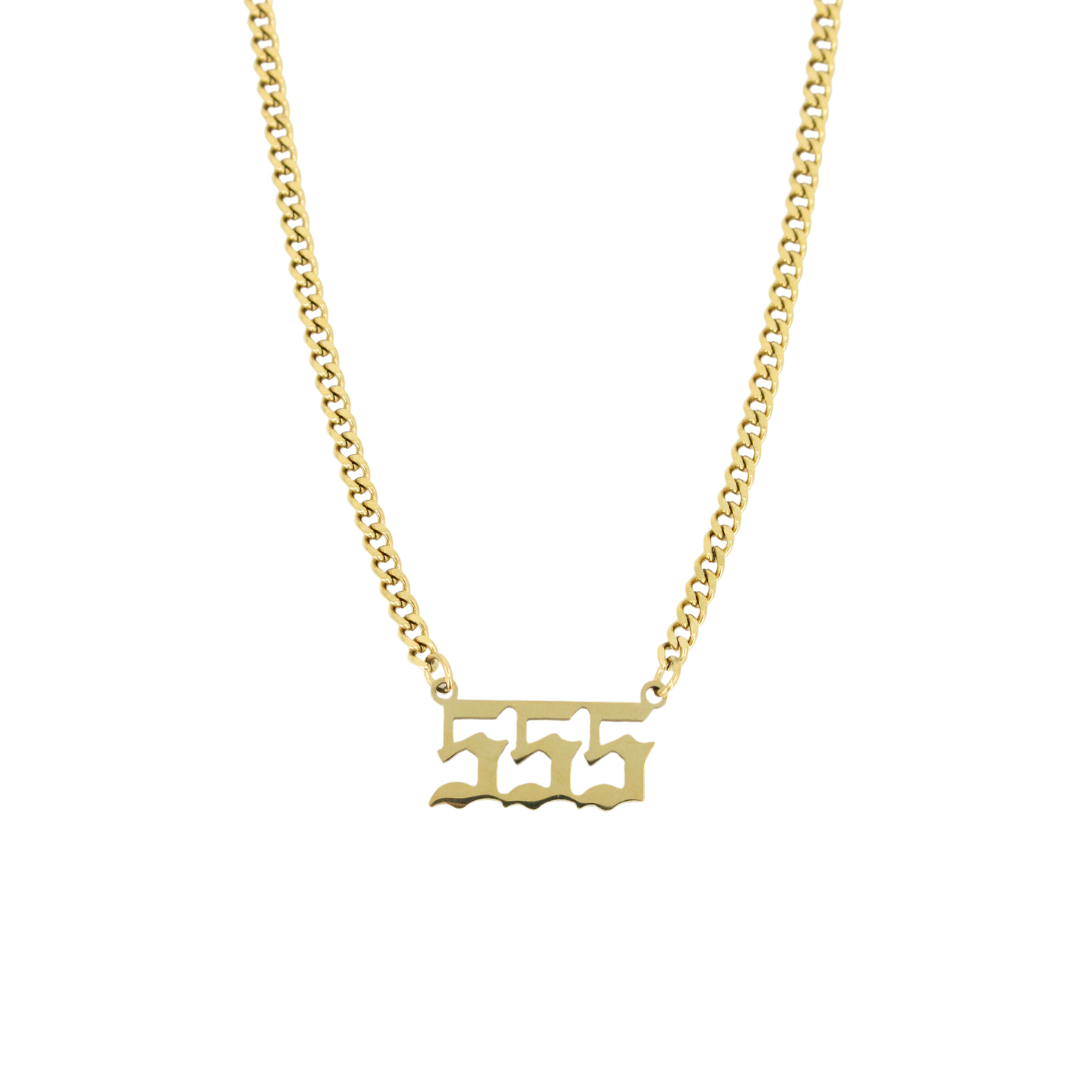 Angel Number Cuban Necklace