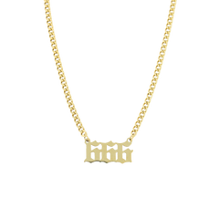 
Angel Number Cuban Necklace