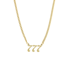 
Angel Number Cuban Necklace