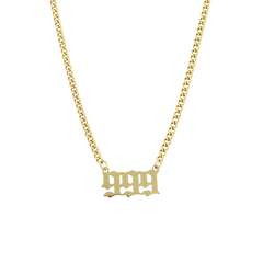 
Angel Number Cuban Necklace