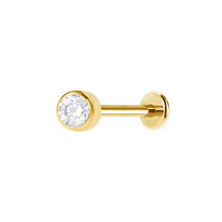 Diamond Bezel Flatback Stud