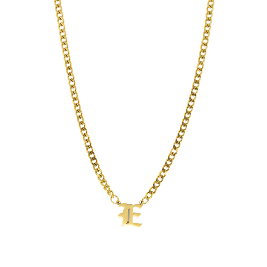 Cuban Initial Necklace