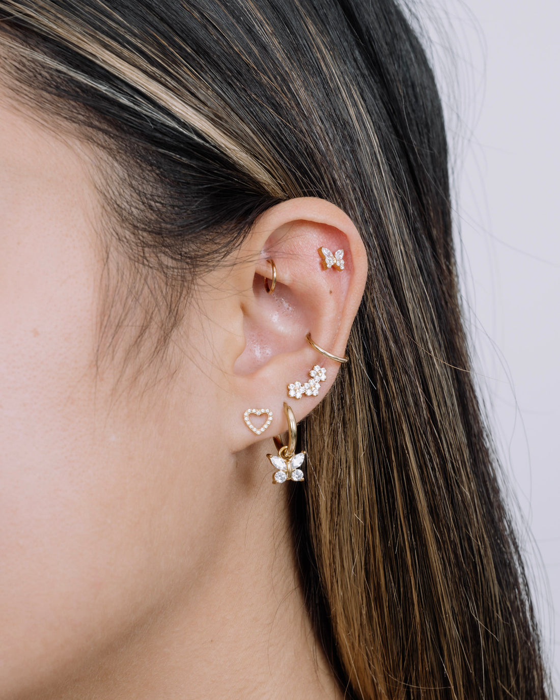 
Diamond Butterfly Earring Charm