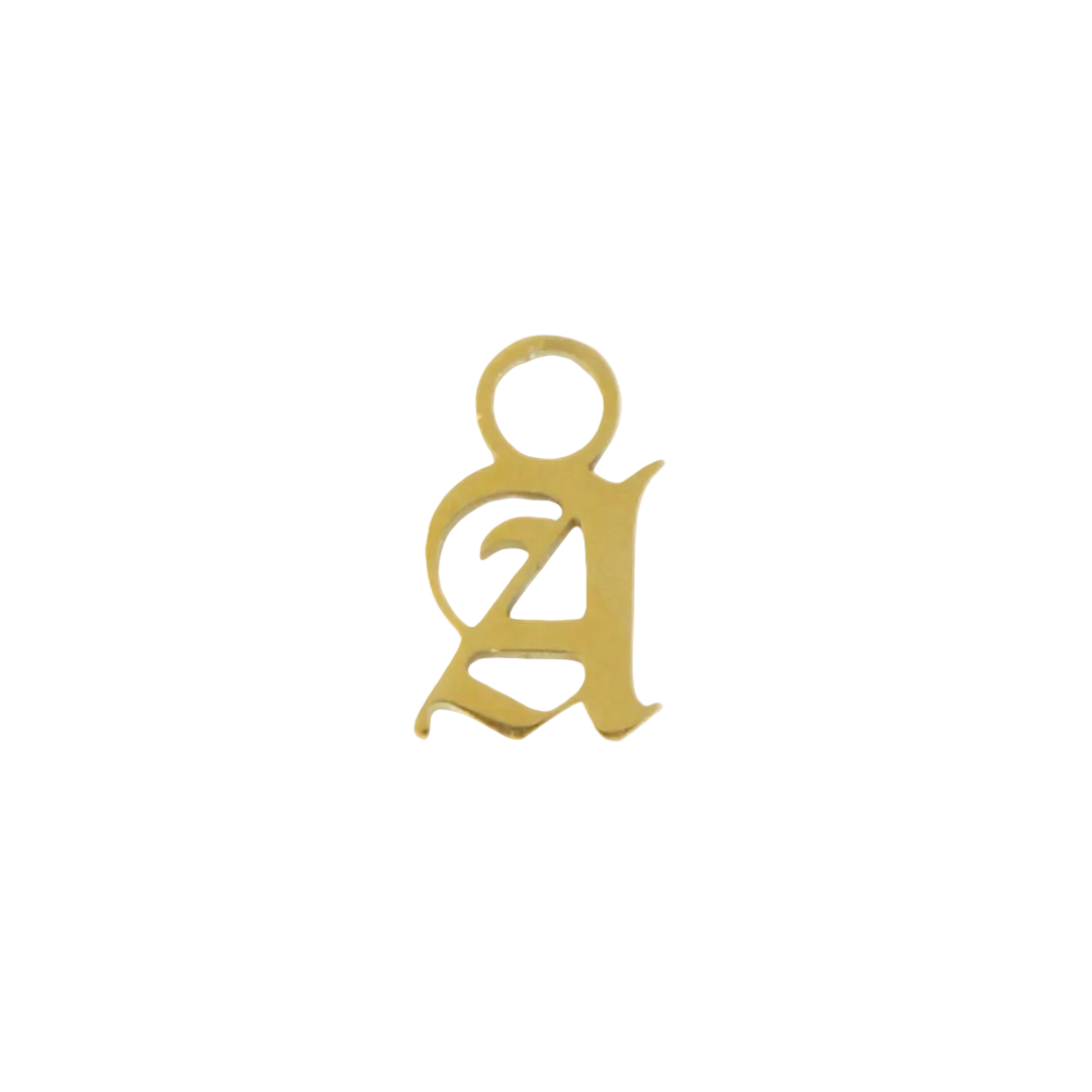 
Old English Initial Earring Charm