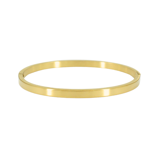 Brushed Classic Flat Bangle