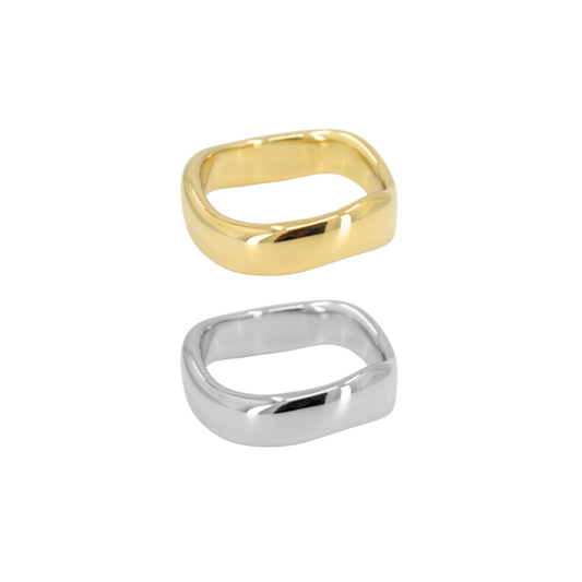 Stackable Wave Ring Set