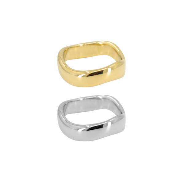 Stackable Wave Ring Set