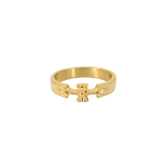 
Chrome Cross Ring Band