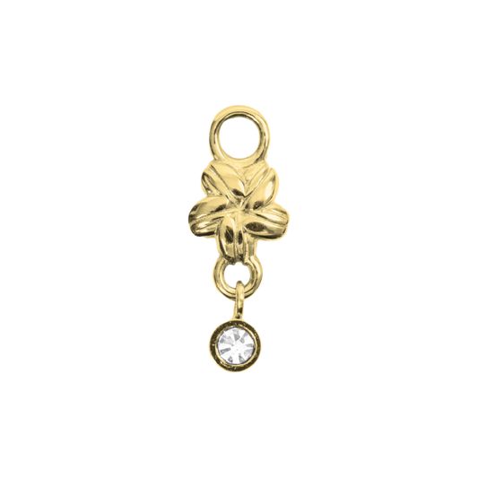 Cowrie Plumeria Charm