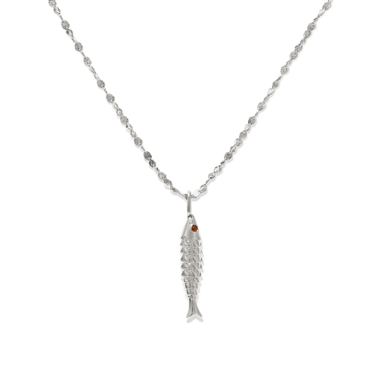 Crimson Gaze Fish Necklace